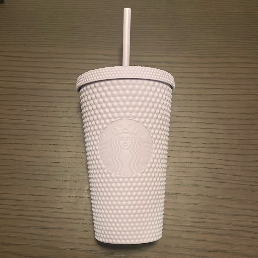 🆕 Starbucks Matte Purple grande studded tumber